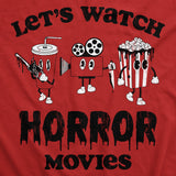 Lets Watch Horror Movies Unisex Hoodie Funny Sarcastic Halloween Novelty Hooded Sweatshirt