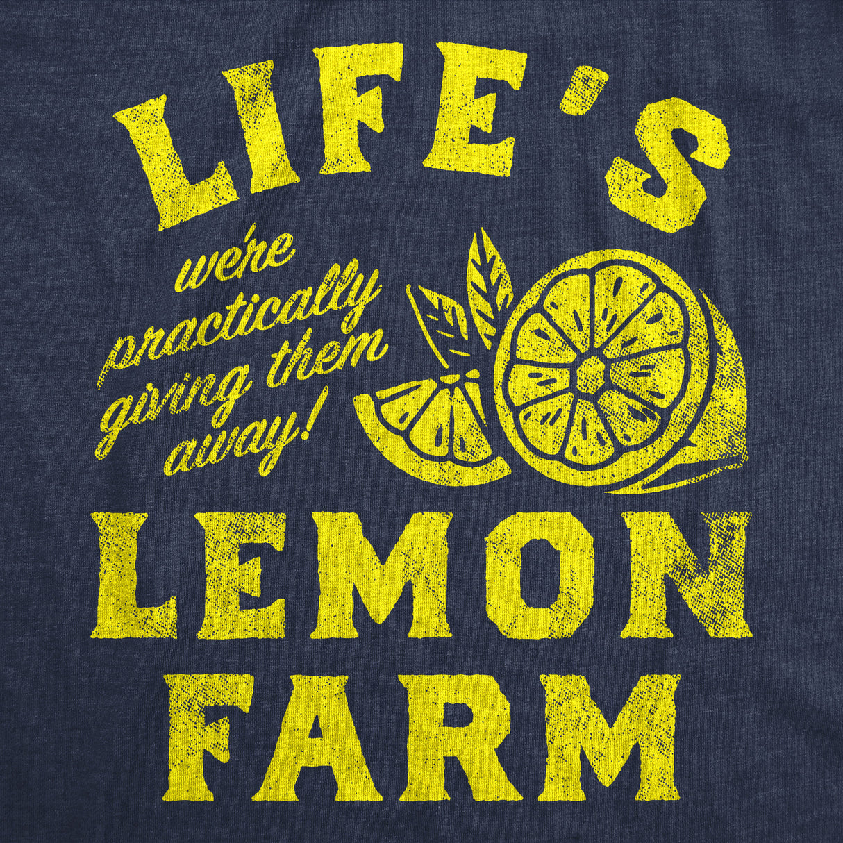 Womens Funny T Shirts Lifes Lemon Farm Sarcastic Graphic Novelty Tee for Ladies