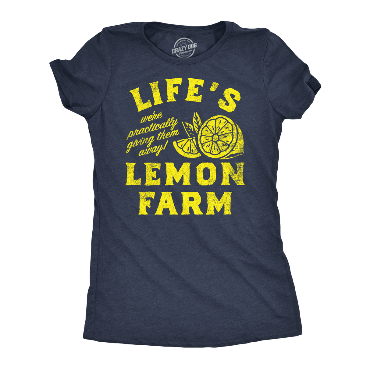 Womens Funny T Shirts Lifes Lemon Farm Sarcastic Graphic Novelty Tee for Ladies