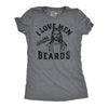 Womens Funny T Shirts I Love Men With Beards Sarcastic Jesus Tee For Ladies