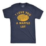 Mens Funny T Shirts I Love You A Waffle Lot Sarcastic Food Tee for Men