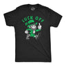 Mens Luck Off Funny St Patricks Day T Shirt Sarcastic Graphic Tee