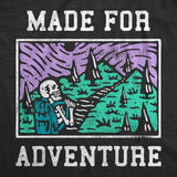 Womens Made For Adventure T Shirt Funny Hiking Outdoors Camping Lovers Tee For Ladies