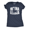 Womens Funny T Shirts Mama Llama Cute Mothers Day Gift Tee For Moms