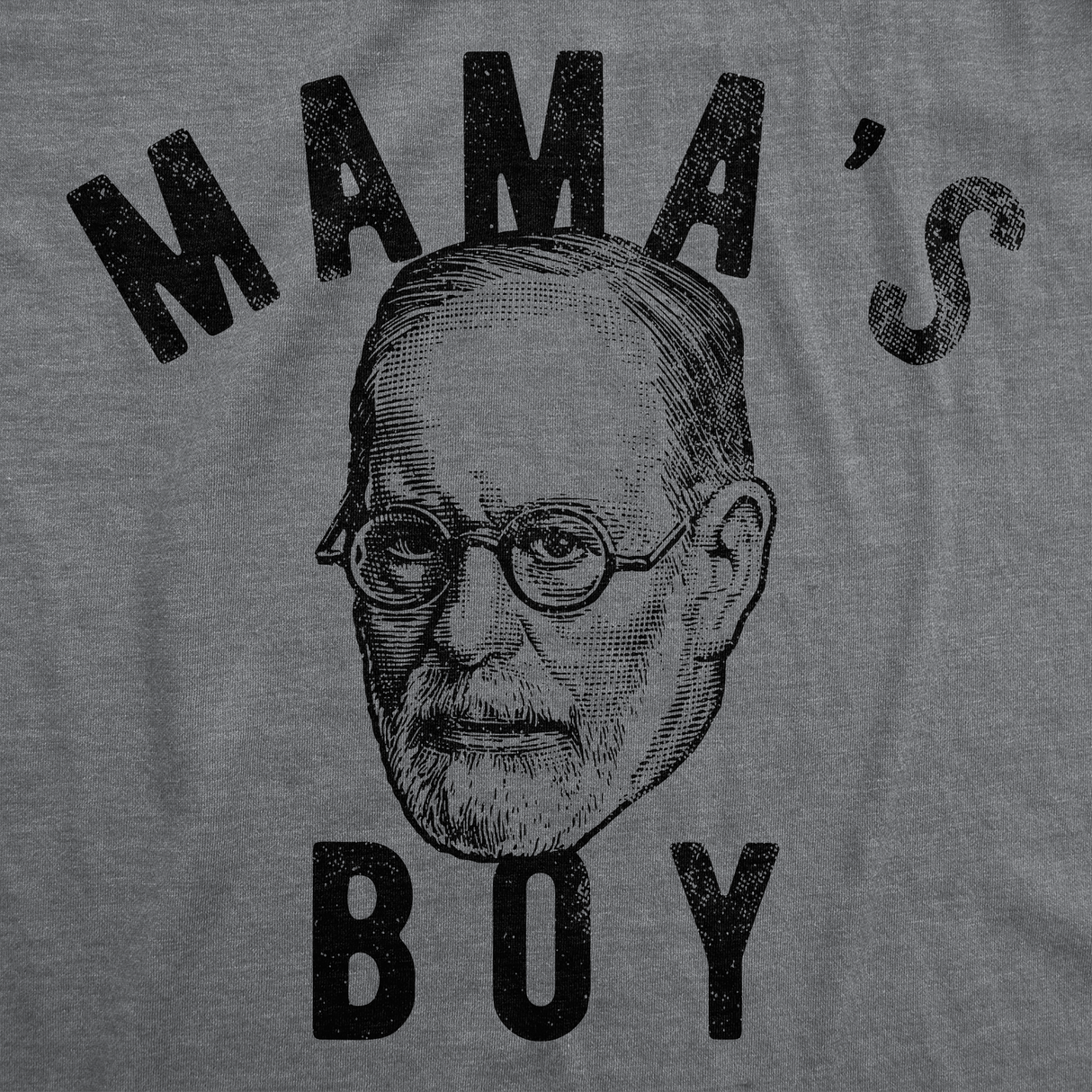 Mens Funny T Shirts Mama's Boy Sigmund Freud Sarcastic Graphic Tee for Men
