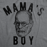 Mens Funny T Shirts Mama's Boy Sigmund Freud Sarcastic Graphic Tee for Men