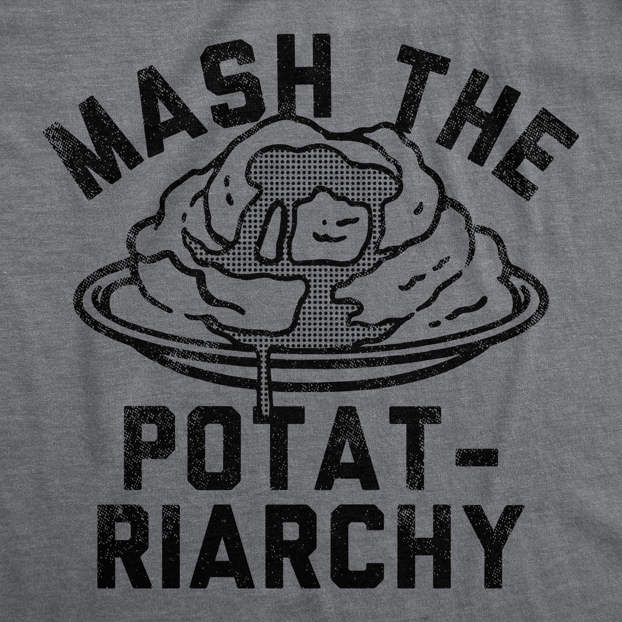 Womens Funny T Shirts Mash The Potatriarchy Sarcastic Thanksgiving Dinner Mashed Potato Tee For Ladies