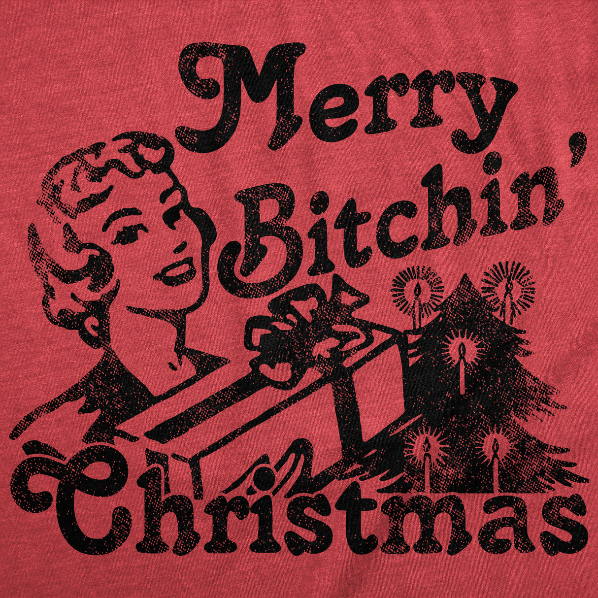 Womens Funny T Shirts Merry Bitchin Christmas Sarcastic Xmas Graphic Novelty Tee For Ladies