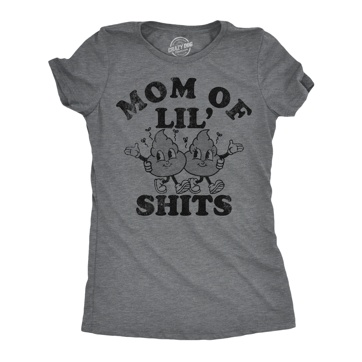 Womens Funny T Shirts Mom Of Lil Shits Sarcastic Mothers Day Tee For Ladies