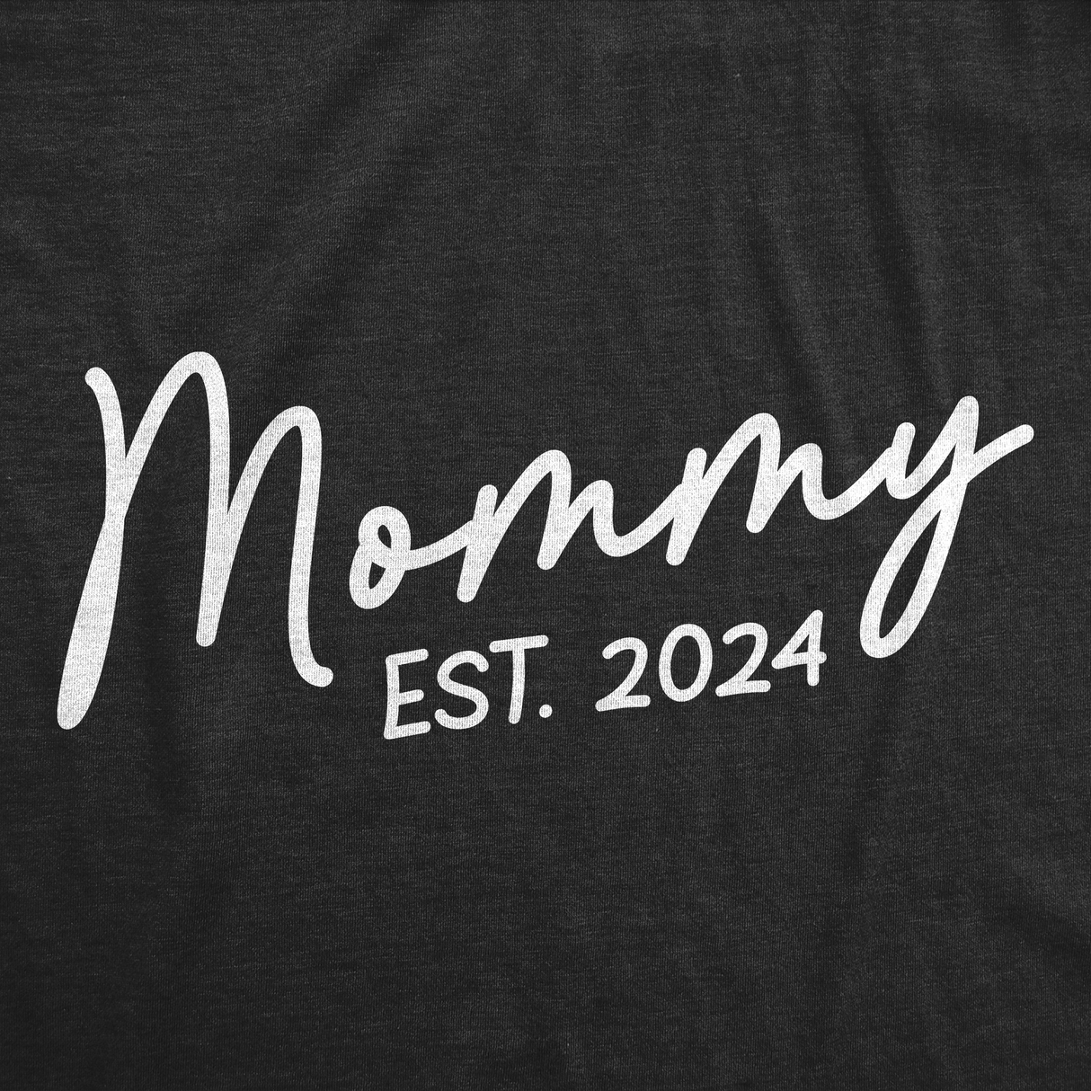 Womens Mommy Est 2024 Cute T Shirts Mothers Day Tee for Ladies
