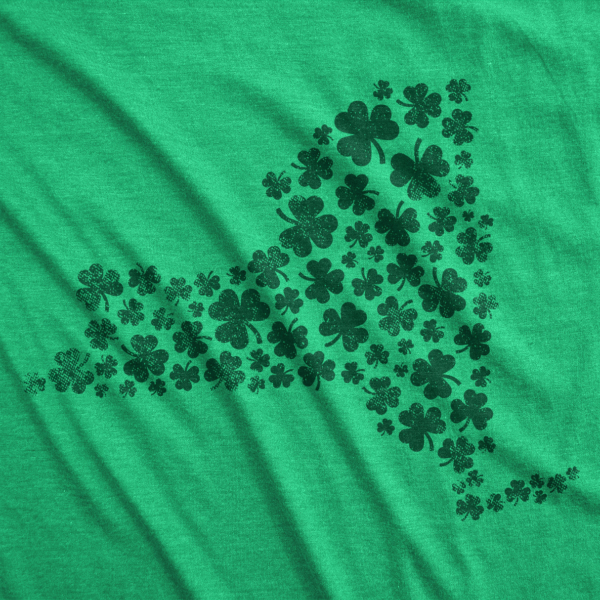 Mens New York State Clovers T Shirt Funny St Pattys Day Parade Four Leaf Shamrock Tee for Guys