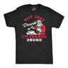 Mens Funny T Shirts Not Just Drunk Eggnog Drunk Sarcastic Christmas Drinking Tee for Men