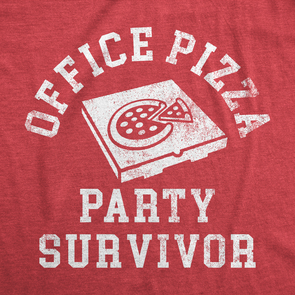 Mens Funny T Shirts Office Pizza Party Survivor Sarcastic Job Novelty Tee for Men