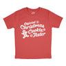 Youth Funny T Shirts Official Christmas Cookie Tester Sarcastic Xmas Graphic Tee For Kids