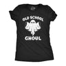 Womens Funny T Shirts Old School Ghoul Sarcastic Halloween Ghost Graphic Novelty Tee For Ladies