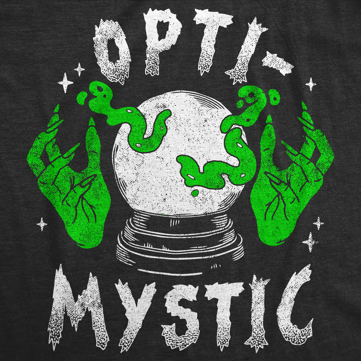 Womens Funny T Shirts Opti Mystic Sarcastic Halloween Graphic Novelty Tee For Ladies