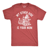 Mens Funny T Shirts My Other Ride Is Your Mom Sarcastic Christmas Graphic Tee for Men