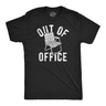 Mens Out Of Office Lawn Chair Funny T Shirts Sarcastic Vacation Tee for Men