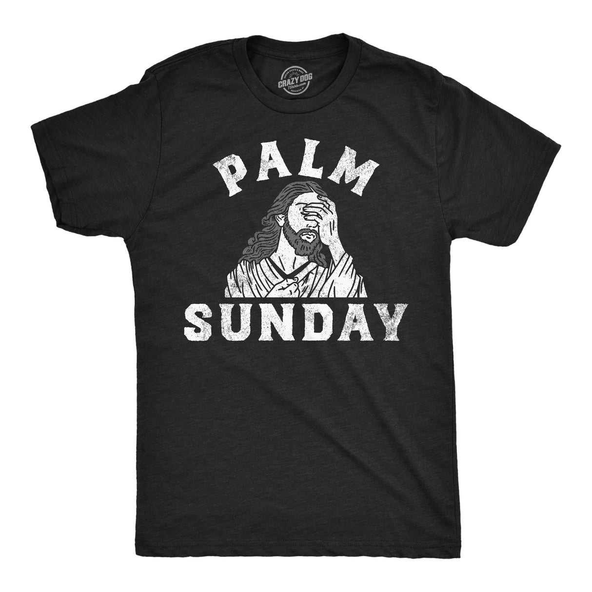Mens Palm Sunday Funny T Shirt Sarcastic Jesus Graphic Tee for Men
