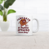 Pancakes and Panic Attacks Mug Funny Sarcastic Breakfast Graphic Novelty Coffee Cup-11oz