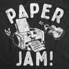 Mens Funny T Shirts Paper Jam Sarcastic Printer Graphic Novelty Tee For Men