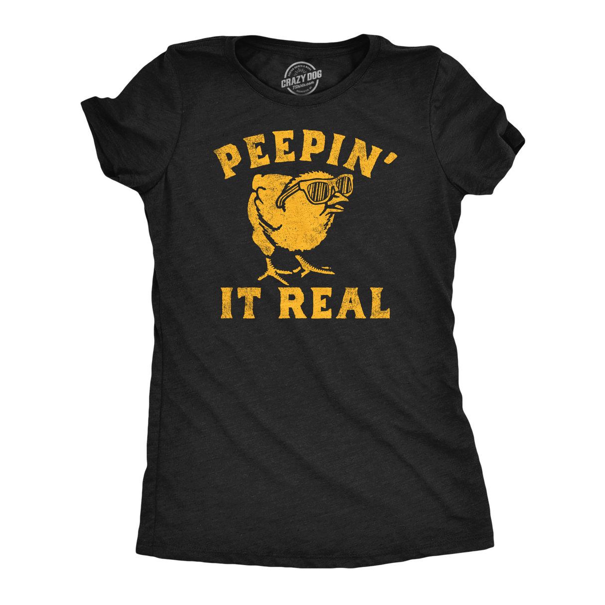 Womens Peepin It Real Funny T Shirt Sarcasic Graphic Tee For Ladies