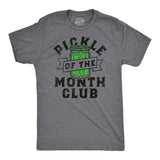 Mens Funny T Shirts Pickle of the Month Club Sarcastic Food Graphic Novelty Tee for Men
