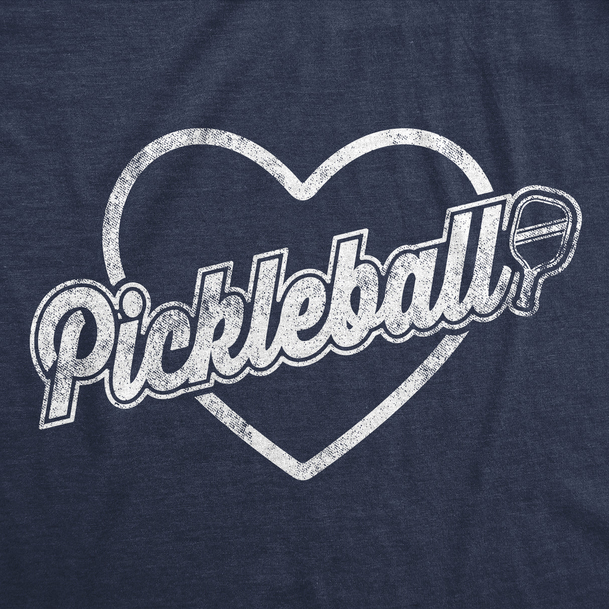 Womens Pickleball Heart T Shirt Funny Awesome Pickle Ball Lovers Tee For Ladies