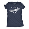 Womens Pickleball Heart T Shirt Funny Awesome Pickle Ball Lovers Tee For Ladies