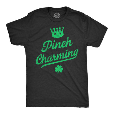 Mens Pinch Charming T Shirt Funny St Pattys Day Parade Pinching Joke Tee For Guys