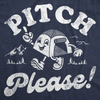 Mens Funny T Shirts Pitch Please Sarcastic Camping Graphic Tee For Men