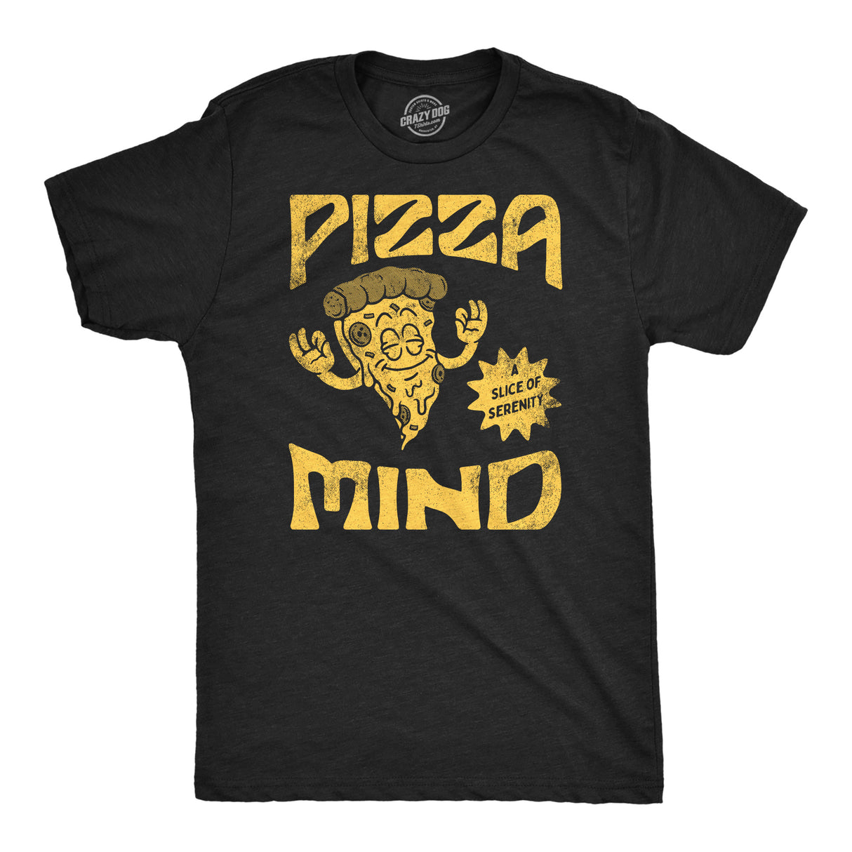 Mens Funny T Shirts Pizza Mind Sarcastic Food Graphic Tee for Men