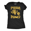 Womens Funny T Shirts Pizza Mind Sarcastic Food Graphic Tee For Ladies