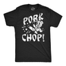 Mens Funny T Shirts Pork Chop Sarcatic Karate Pig Graphic Tee for Men