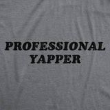 Womens Funny T Shirts Professional Yapper Sarcastic Yapping Novelty Tee For Ladies