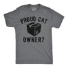 Mens Funny T Shirts Proud Cat Owner Sarcastic Kitten Graphic Tee For Men