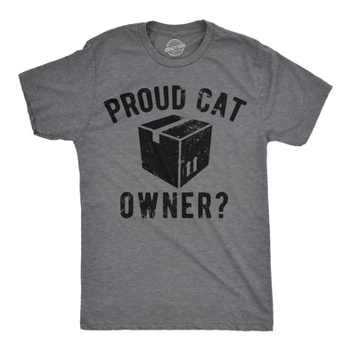 Mens Funny T Shirts Proud Cat Owner Sarcastic Kitten Graphic Tee For Men