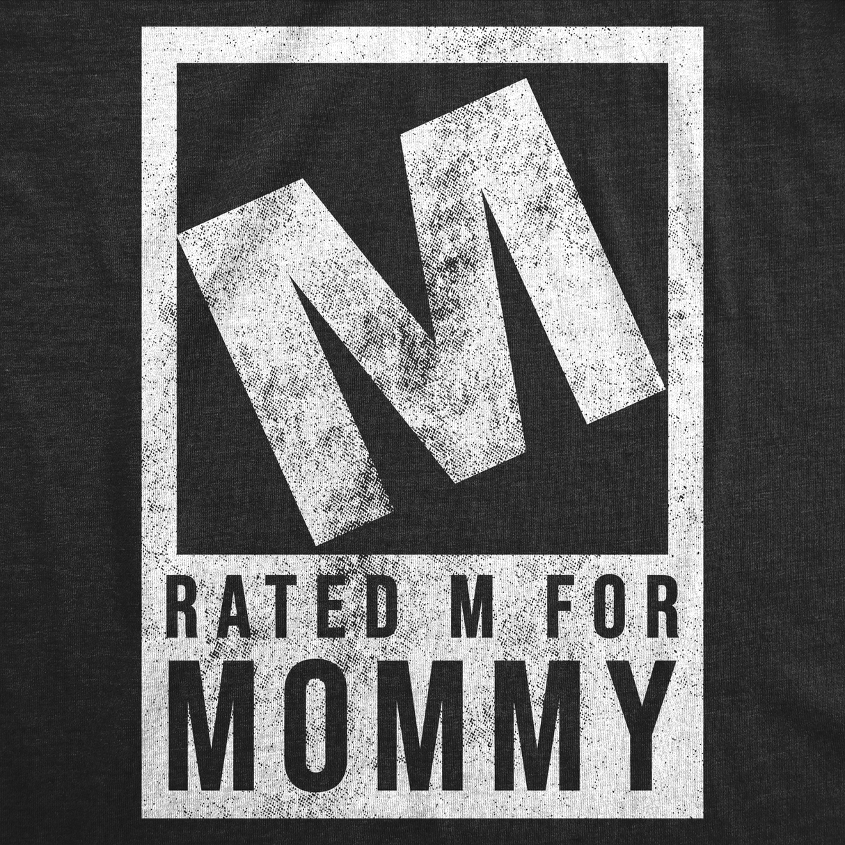 Womens Funny T Shirts Rated M For Mommy Sarcastic Video Game Graphic Tee For Ladies