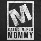 Womens Funny T Shirts Rated M For Mommy Sarcastic Video Game Graphic Tee For Ladies