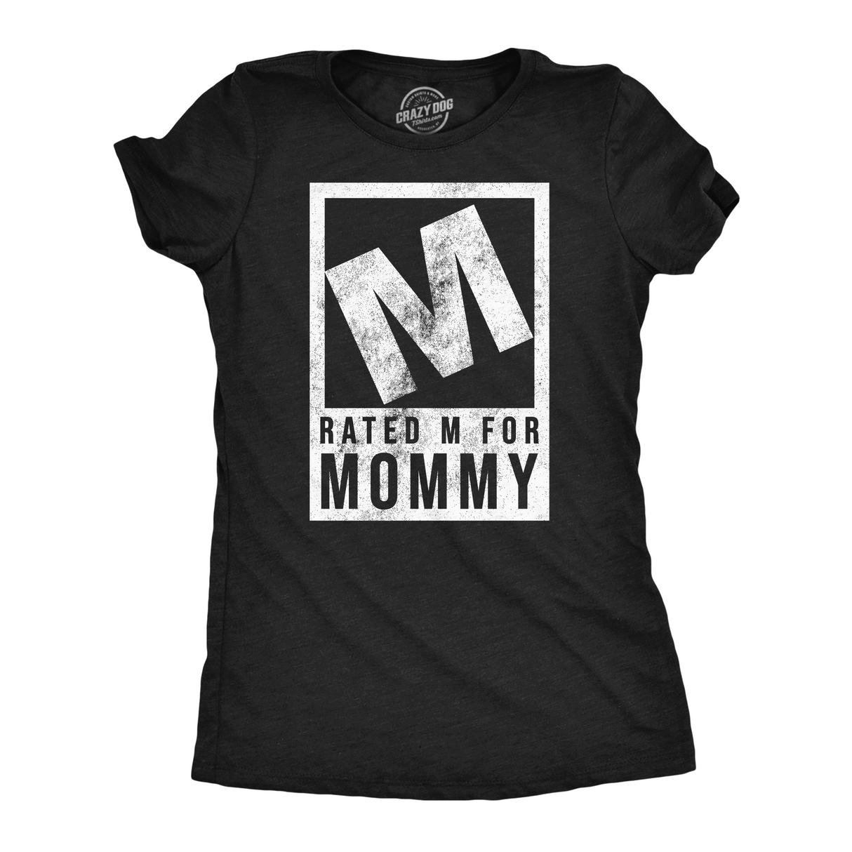 Womens Funny T Shirts Rated M For Mommy Sarcastic Video Game Graphic Tee For Ladies