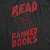 Mens Read Banned Books Funny T Shirt Awesome Reading Lovers Graphic Tee