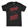 Mens Read Banned Books Funny T Shirt Awesome Reading Lovers Graphic Tee