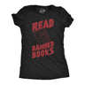 Womens Read Banned Books Funny T Shirt Awesome Reading Lovers Graphic Tee