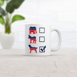 Voting Ballot Dog Mug Sarcastic Political Puppy Graphic Coffee Cup-11oz