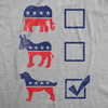 Womens Funny T Shirts Voting Ballot Dog Sarcastic Political Puppy Graphic Tee For Ladies