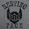 Mens Funny T Shirts Resting Beard Face Sarcastic Facial Hair Novelty Tee For Men