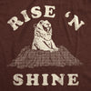 Mens Funny T Shirts Rise N Shine Ground Hogs Day Graphic Tee For Men