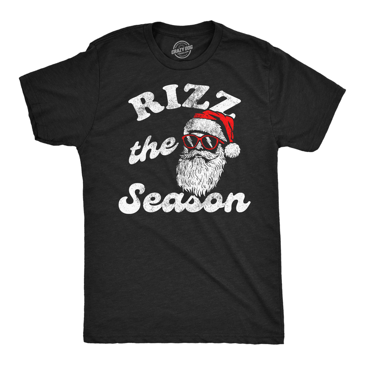 Mens Funny T Shirts Rizz The Season Sarcastic Christmas Graphic Novelty Tee for Men