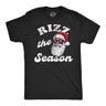 Mens Funny T Shirts Rizz The Season Sarcastic Christmas Graphic Novelty Tee for Men