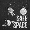 Mens Funny T Shirts Safe Space Sarcastic Astronaut Graphic Tee For Men